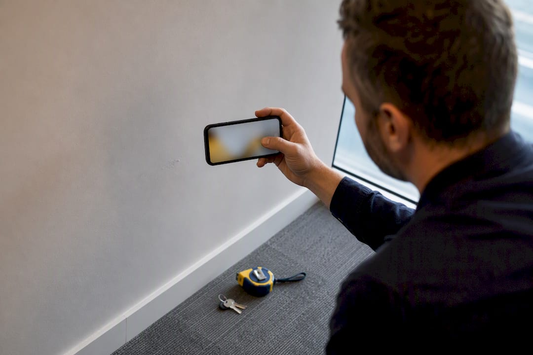 Professional photographing office wall condition