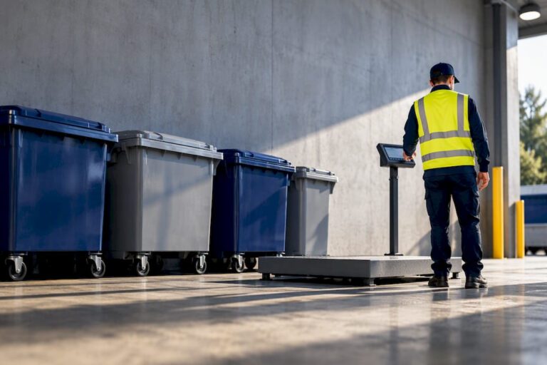 Commercial waste streams being weighed for rating data