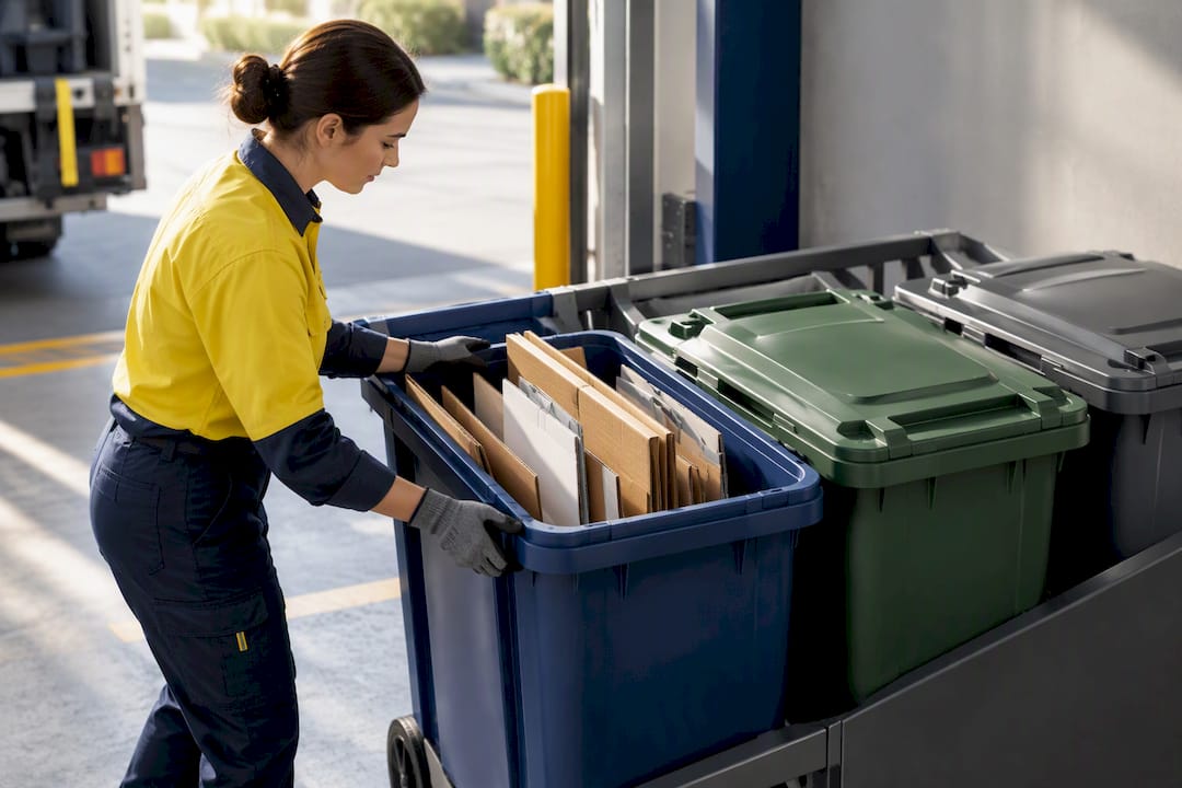 Commercial waste streams separated before collection